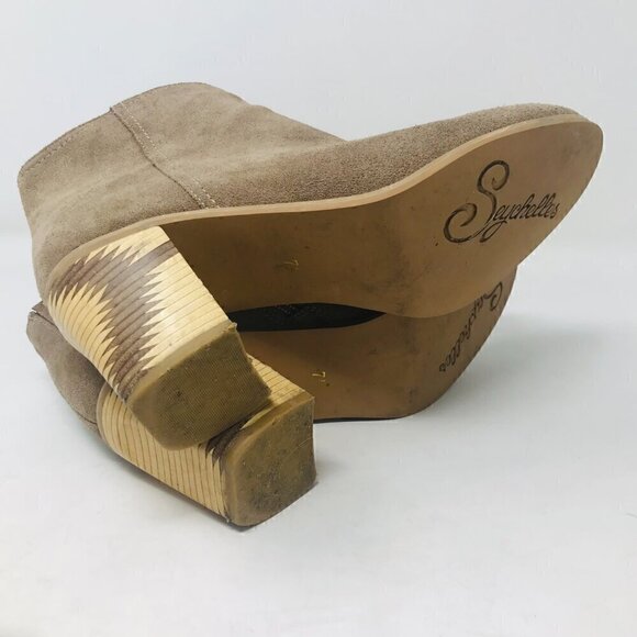 Seychelles Tan Grand Finale Leather Ankle Boot Size 7.5 - Picture 7 of 10